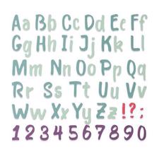 Sizzix Thinlits - Bold Brush Alphabet