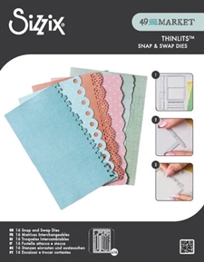 Sizzix Thinlits By 49 & Market - Snap and Swap / Journal Set