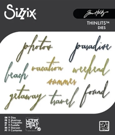 Sizzix Thinlits - Tim Holtz Vault Collection / Handwritten Vacation