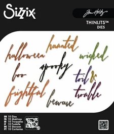 Sizzix Thinlits - Tim Holtz Classic Halloween Handwriting