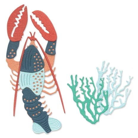 Sizzix Thinlits - Ocean Critters (Lobster & Coral)