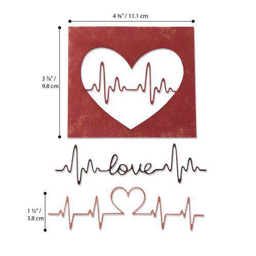 Sizzix Thinlits - Tim Holtz / Heartbeat