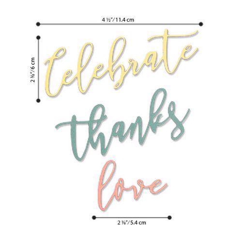 Sizzix Thinlits - Occasion Phrases