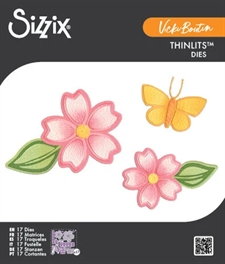 Sizzix Thinlits By 49 & Market / Vicki Boutin - Stitched Floral