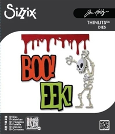 Sizzix Thinlits - Tim Holtz Vault Collection / Frights + Bones