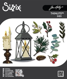 Sizzix Thinlits / Tim Holtz - Vault Holiday / Winter Candlelight