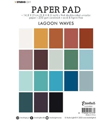 Studio Light Cardstock Pad (A5) - Lagoon Waves
