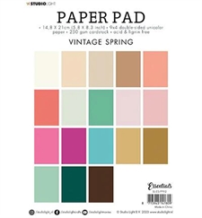 Studio Light Cardstock Pad (A5) - Vintage Spring