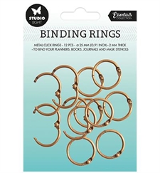 Studio Light Essentials Binding Click Rings (book rings) - Old Gold
