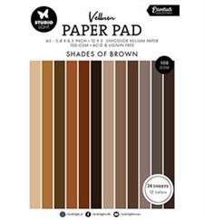 Studio Light Paper Pad (A5) - Vellum / Shades of Brown