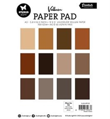 Studio Light Paper Pad (A5) - Vellum / Shades of Brown