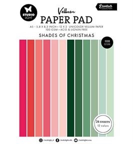 Studio Light Paper Pad (A5) - Vellum / Shades of Christmas