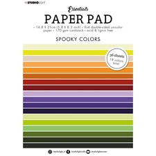 Studio Light Cardstock Pad (A5) - Spooky Colors