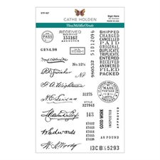 Spellbinders / Cathe Holden Clear Stamps - Sign Here