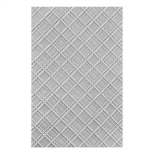 Spellbinders Embossing Folder - 3D Argyle Plaid