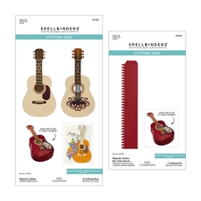 Spellbinders Dies - Bibi's Musical Notes / Majestic Guitar Box Creator Bundle