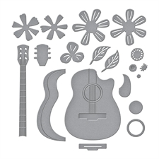 Spellbinders Dies - Bibi\'s Musical Notes / Mini Guitar