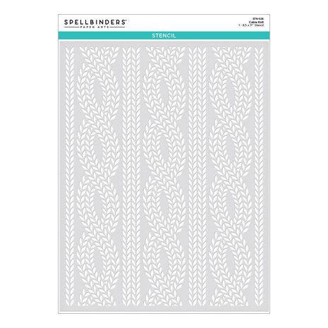 Spellbinders Stencil - Cable Knit (letter size)