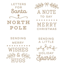 Spellbinders Hot Foil Plate - Christmas Mailbox Greetings