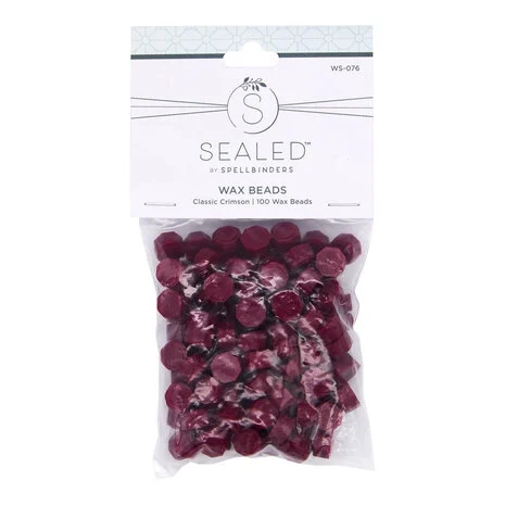Spellbinders Wax Sealed - Wax Beads / Classic Crimson