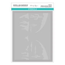 Spellbinders Stencil Set - Classic Road Legends 2.0 / Highway Horizons Desert