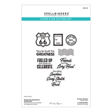 Spellbinders Stamps & Dies - Classic Road Legends 2.0 / Road Trip Adventures Sentiments