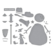 Spellbinders Dies - Country Christmas / Country Snowman