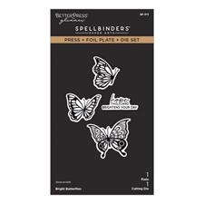 Spellbinders BetterPress Plate & Die - Bright Butterflies