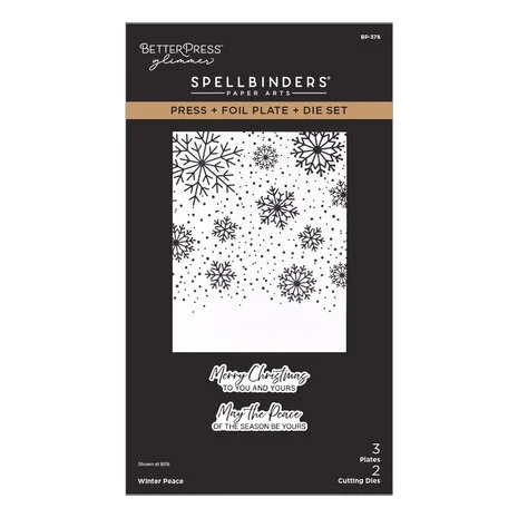 Spellbinders BetterPress Plate & Die - Winter Peace 