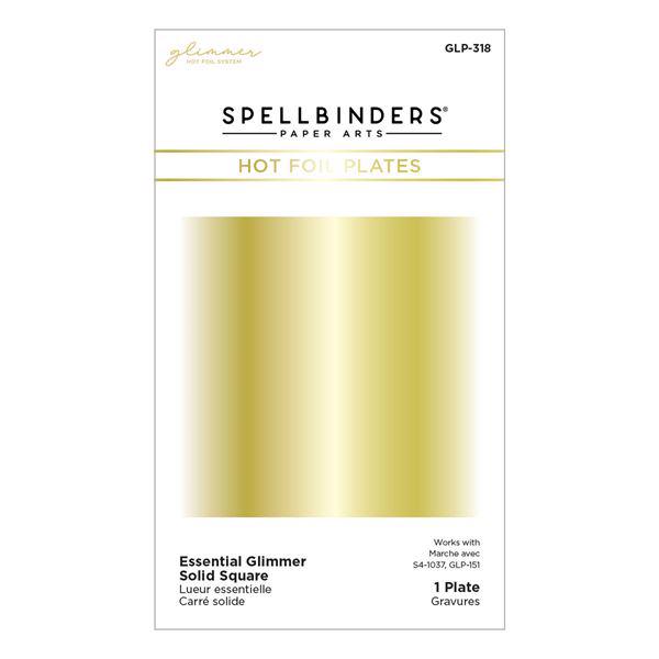 Spellbinders Hot Foil Plate - Essential Glimmer Solid Square