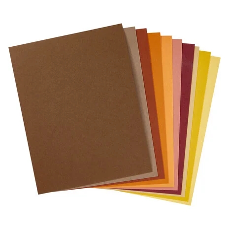 Spellbinders Colorwheel Cardstock 8.5x11" - Fall Assortment (10 ark)