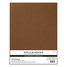Spellbinders Colorwheel Cardstock 8.5x11" - Fall Assortment (10 ark)