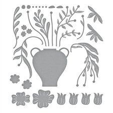 Spellbinders Dies - Fresh Picked Vase Bouquet
