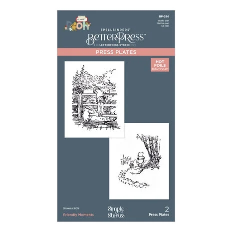 Spellbinders BetterPress Plate Set - Classic Pooh / Friendly Moments