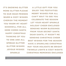 Spellbinders Hot Foil Plate & Die - Glitter Wishes