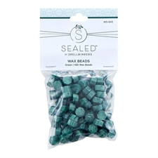 Spellbinders Wax Sealed - Wax Beads / Green