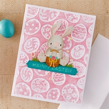Simon Hurley by Spellbinders Embossing Folder - Ornate Eggs
