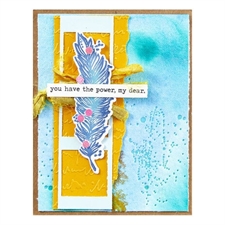 Spellbinders BetterPress Plate & Die Set - Dina Wakley / Holding Your Heart