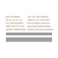 Spellbinders Hot Foil Plate - Holidays Sentiments Series 2 (incl. dies)