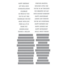 Spellbinders BetterPress Plate & Die Set - Ideal Moments Sentiments