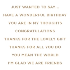 Spellbinders Hot Foil Plate - Just Wanted to Say