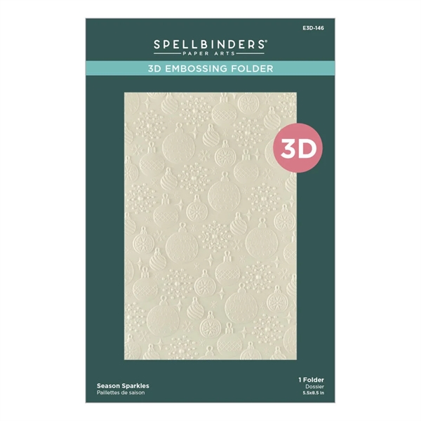 Spellbinders Embossing Folder - 3D Merry Mischief / Season Sparkles