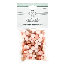 Spellbinders Wax Sealed - Wax Beads Must Have MIX / Coral