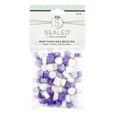 Spellbinders Wax Sealed - Wax Beads Must Have MIX / Purple