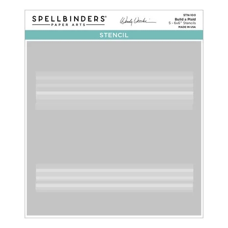 Spellbinders Stencil 6x6" - Plaid Builder