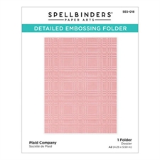 Spellbinders Embossing Folder - Plaid Company 