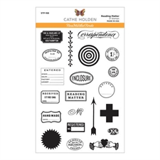 Spellbinders / Cathe Holden Clear Stamps - Reading Matter