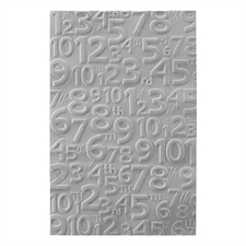 Spellbinders Embossing Folder - Say Cheese Classic Pooh Birthday Numbers