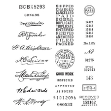 Spellbinders / Cathe Holden Clear Stamps - Sign Here