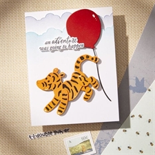 Spellbinders BetterPress Plate & Die Set - Classic Pooh / Silly Old Bear Sentiments